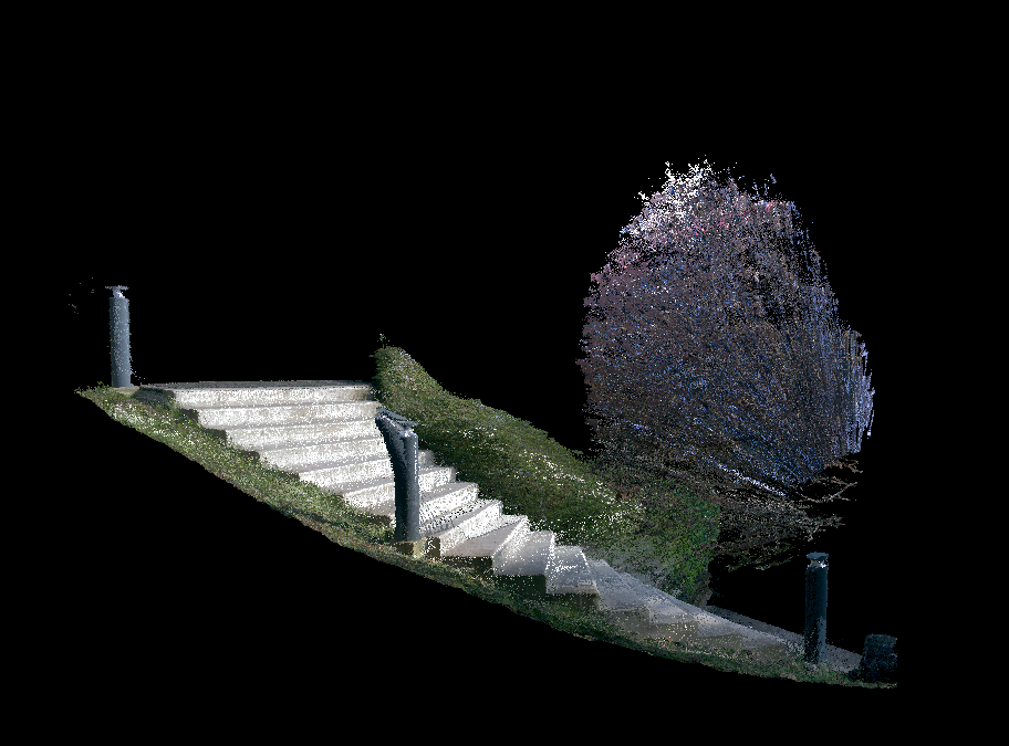 Relevé d’un escalier extérieur – Chêne-Bourg